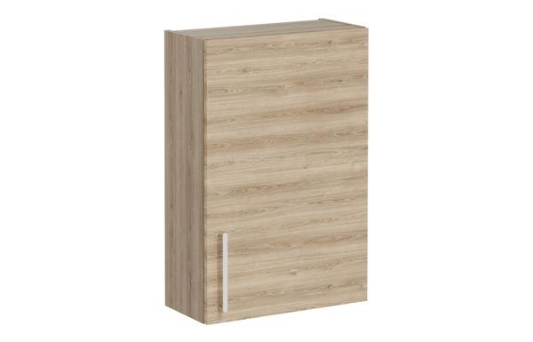 VitrA Root Flat 60cm 1 Door Upper/Wall Unit (RH Hinge) - Natural Oak
